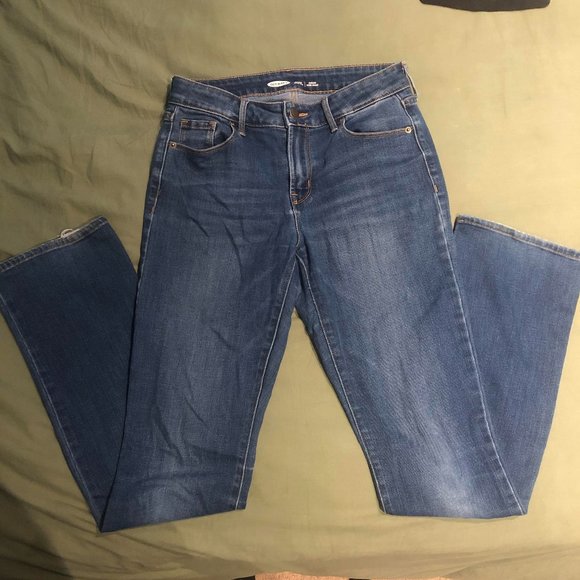 Old Navy, Dark Blue Boot-cut jeans. Size US 4. - Picture 1 of 4